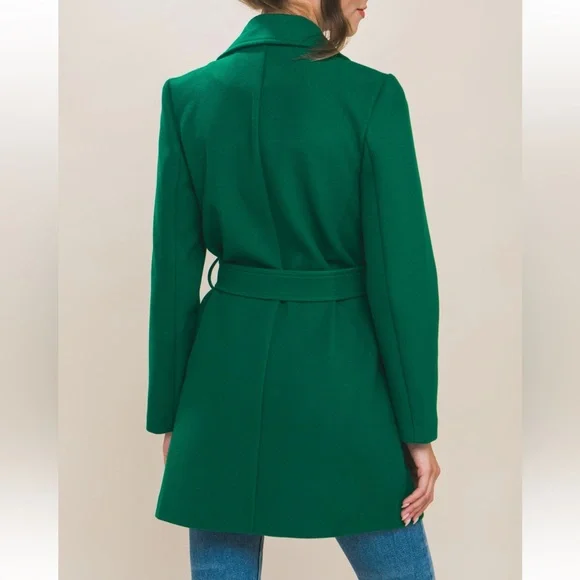 25 Fabulous Lapel Collared Trench Coat with Waist Tie - Picture 3 of 3